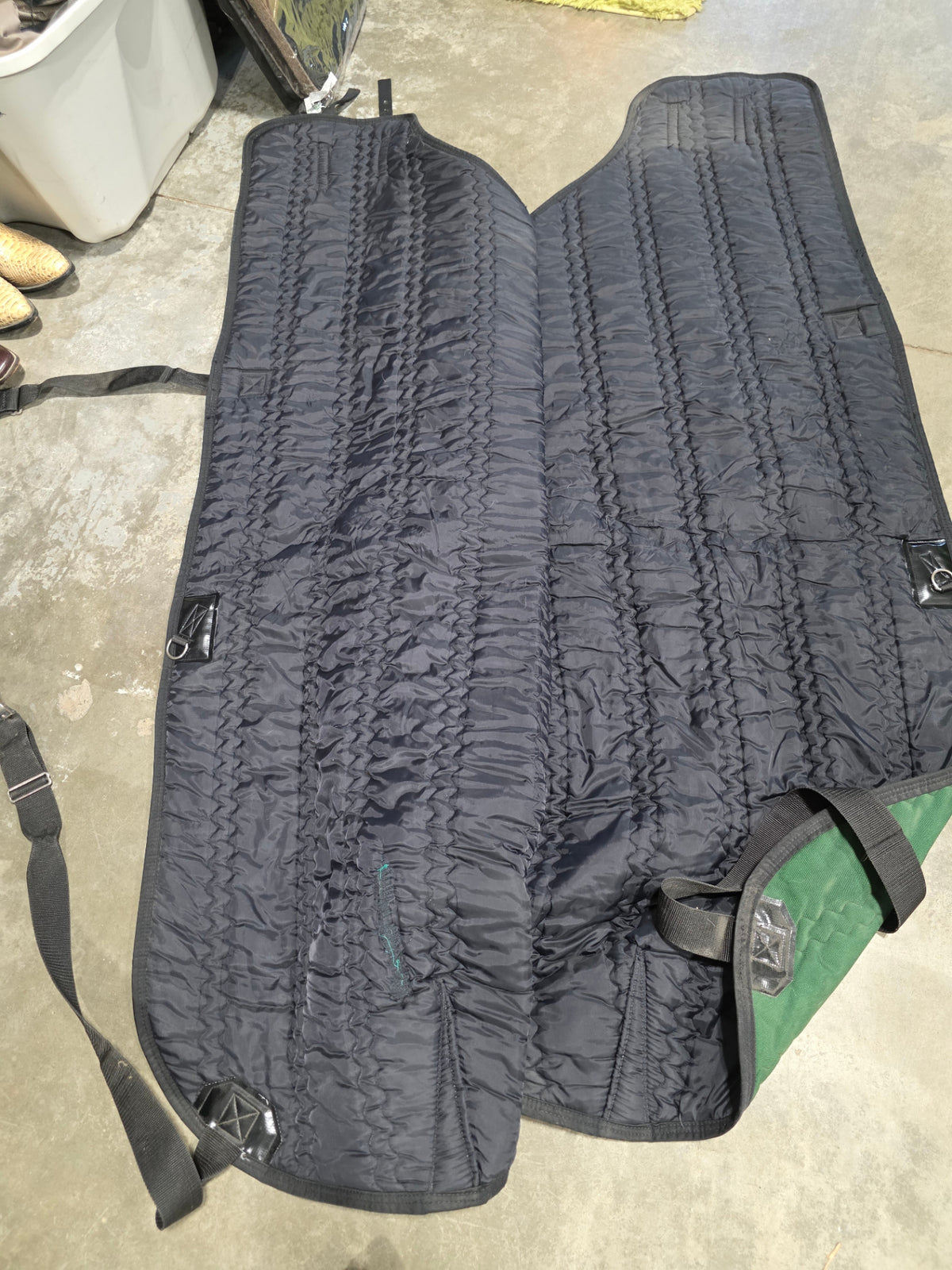Winter Liner Green Glover Equine   68"