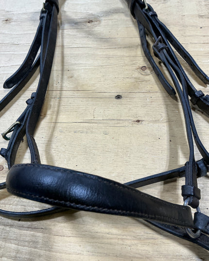 English Bridle Leather decorative brow band
