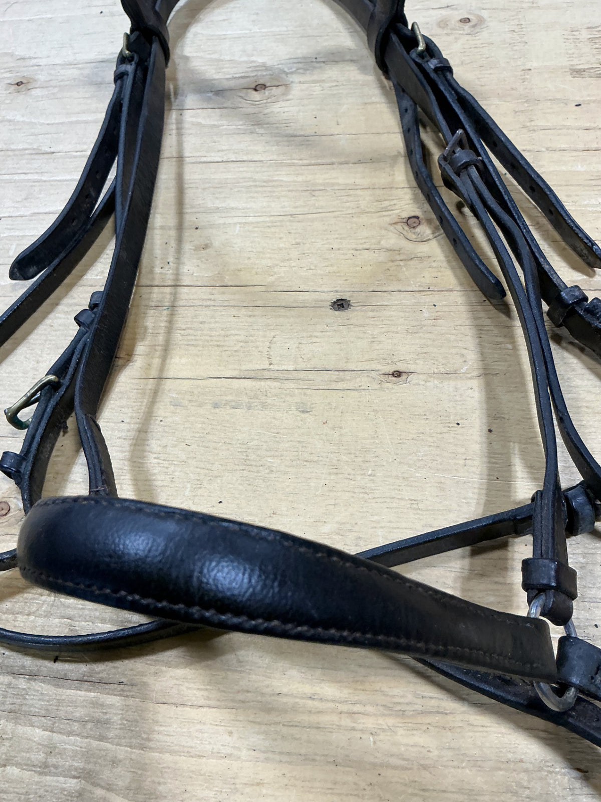 English Bridle Leather decorative brow band