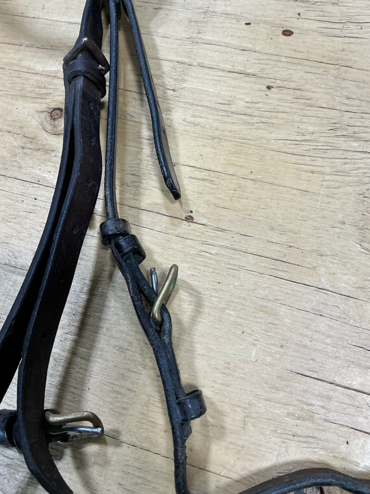 English Bridle Leather decorative brow band