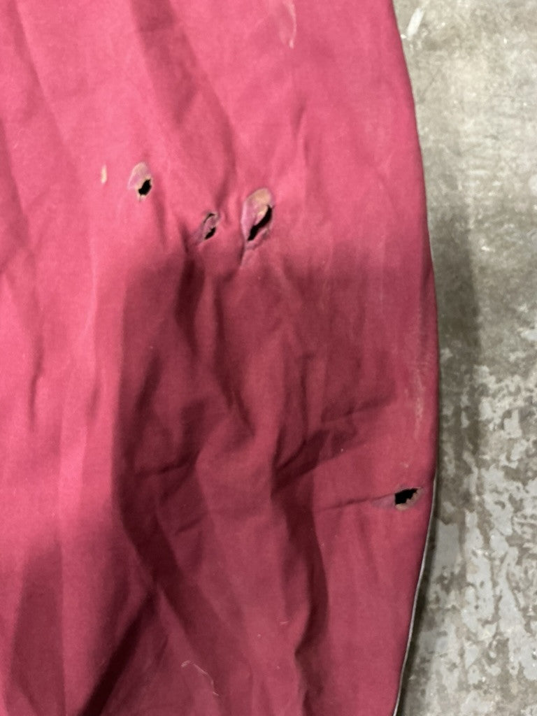Stable Sheet 72" Burgundy holes see photo