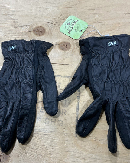 Gloves Riding Mens XL Black Leather