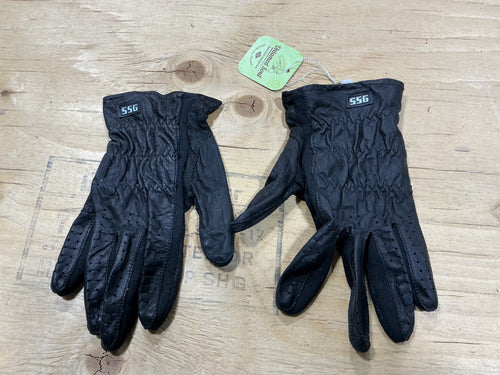 Riding Gloves – Men's, Black Leather, XL | Used, Good