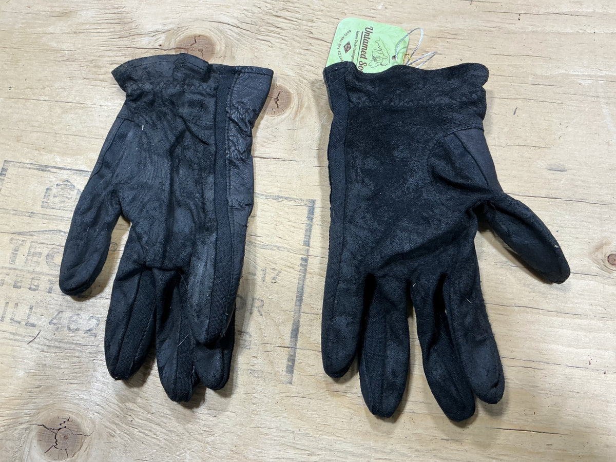 Gloves Riding Mens XL Black Leather