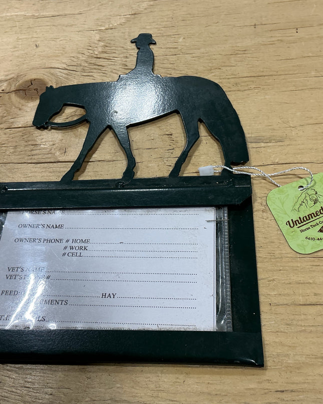 Metal Stall Signs Green