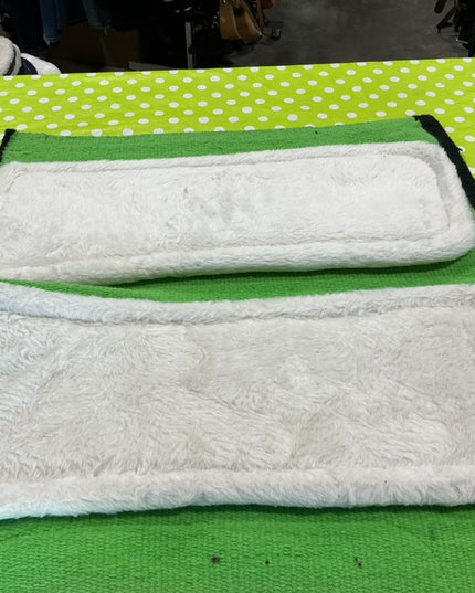Western Saddle Pad Fleece Bottom 32X34 Green