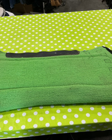 Western Saddle Pad Fleece Bottom 32X34 Green