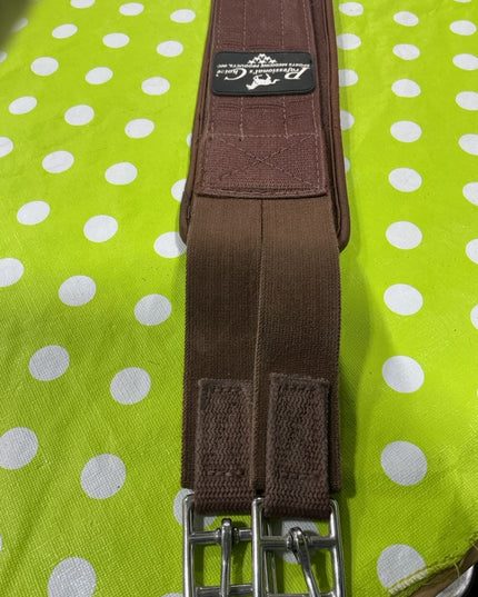 English Girth  Professional choice 50" Brown Fabric elastic ends like new
