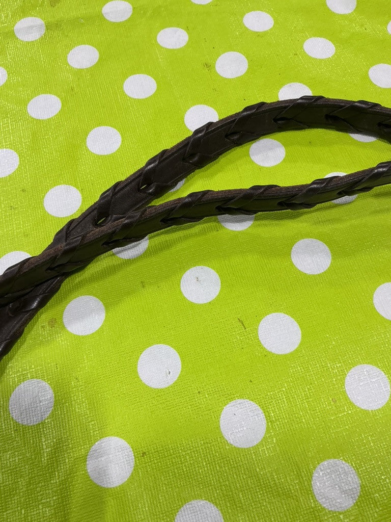 English Reins Braided leather brown
