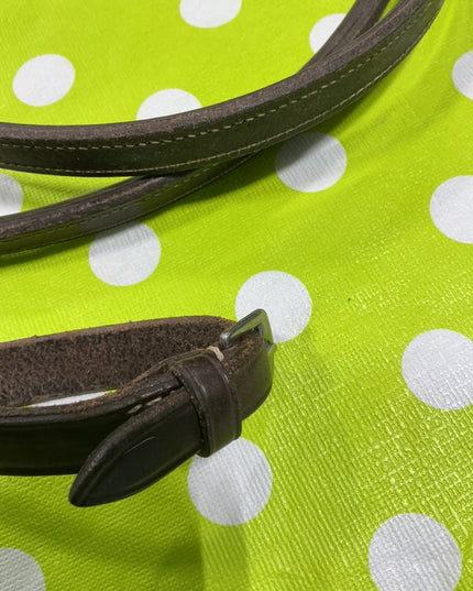 English Reins Braided leather brown