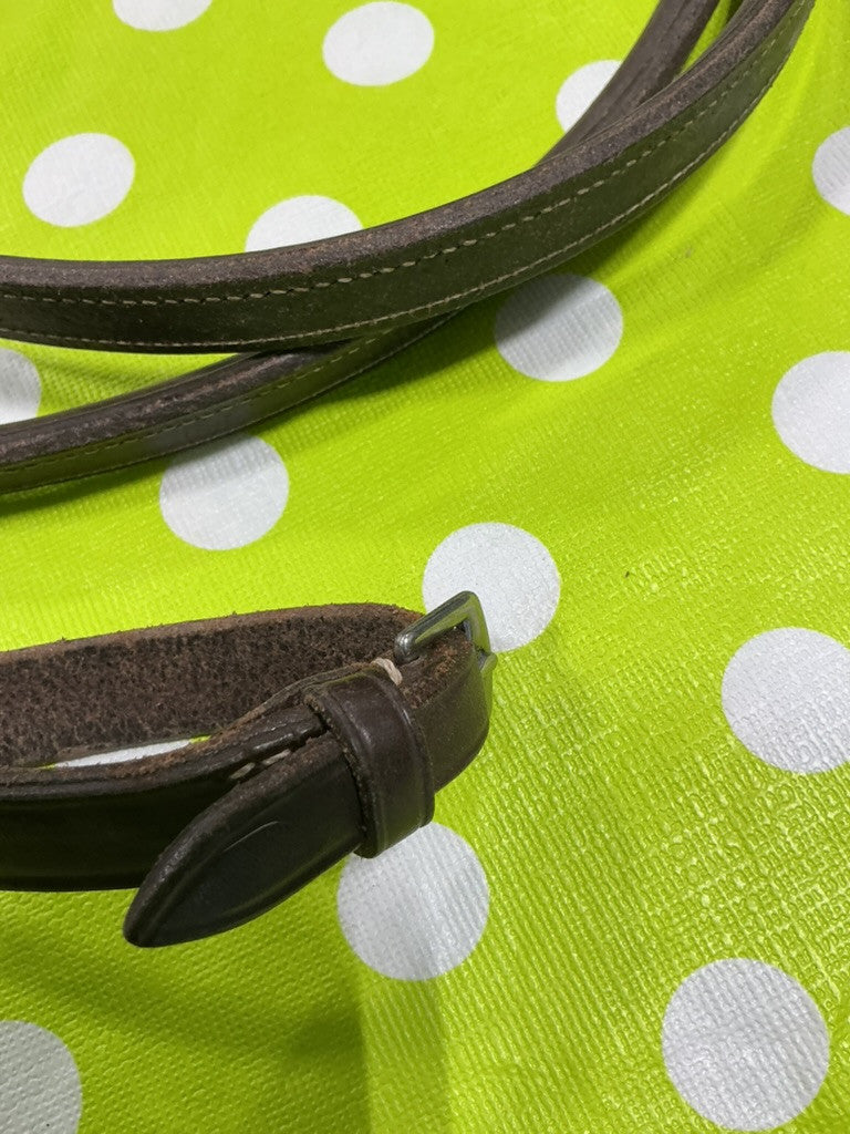 English Reins Braided leather brown