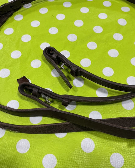 English Reins Braided leather brown