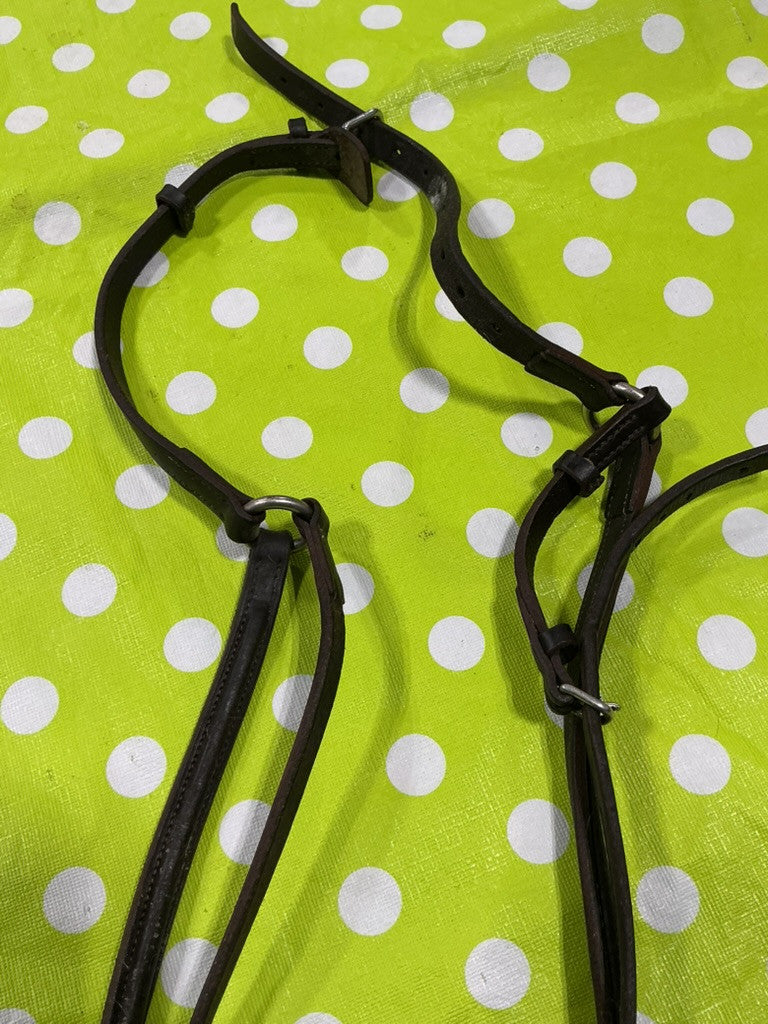 English Breast Collar Leather Brown