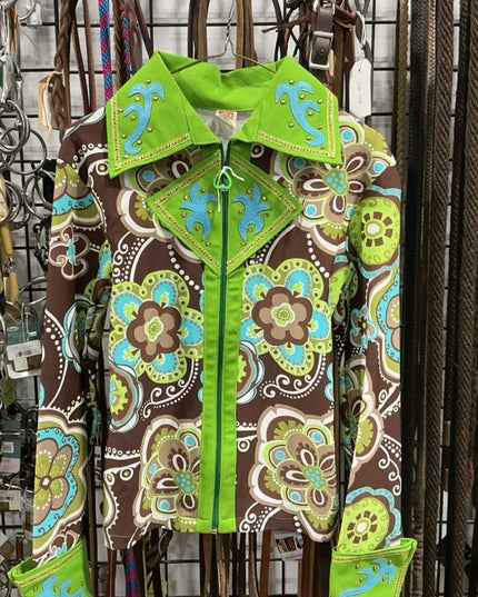 Western Shirt ShowGreen/Brown/Blue Size Small