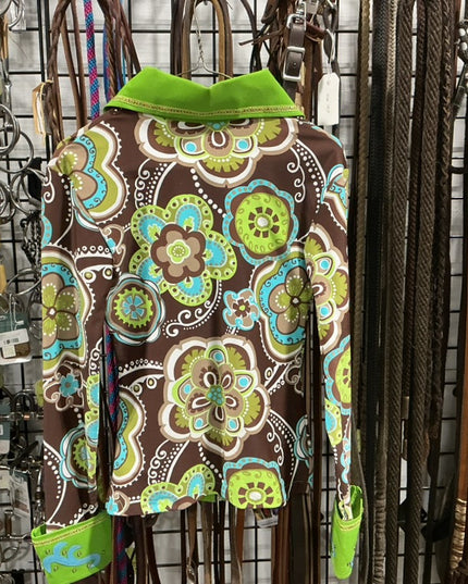Western Shirt ShowGreen/Brown/Blue Size Small