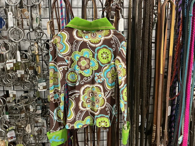 Western Shirt ShowGreen/Brown/Blue Size Small