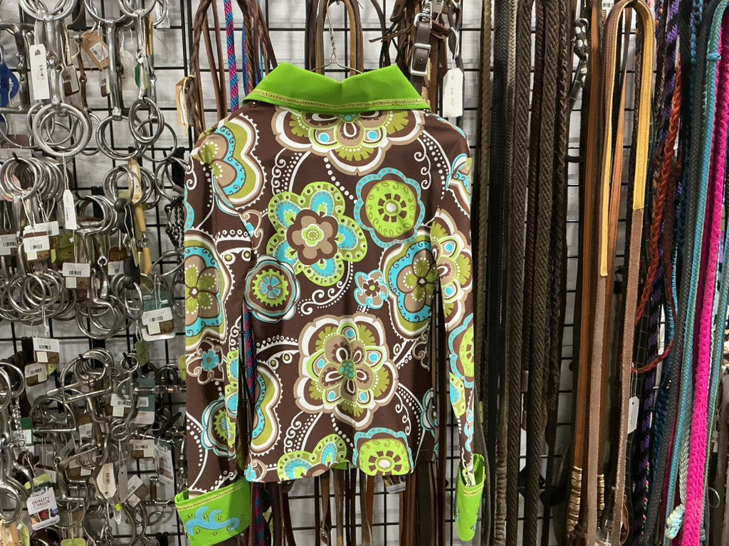 Western Shirt ShowGreen/Brown/Blue Size Small