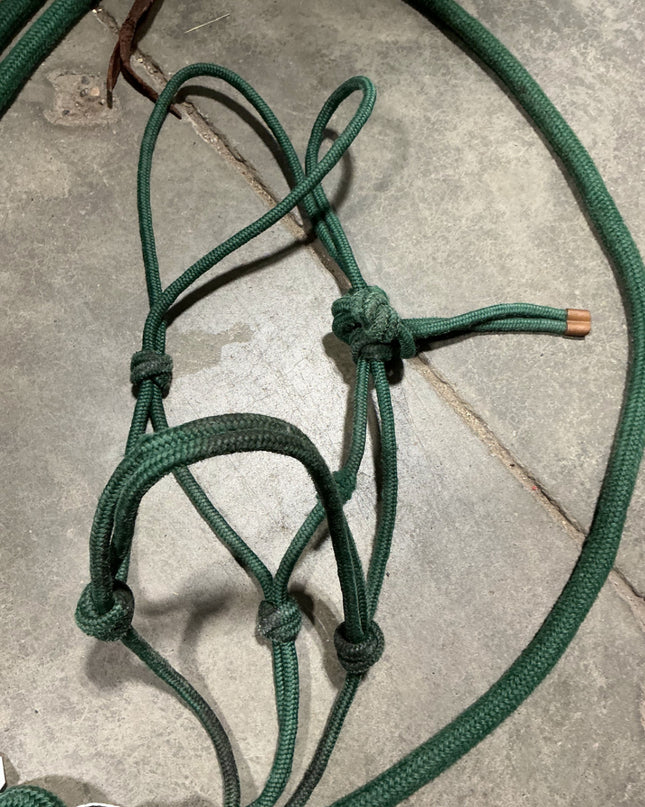 Halter Rope & Lead Green