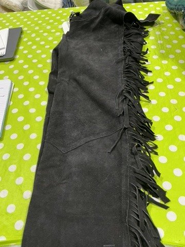 Western Chaps XL Black Full Leg