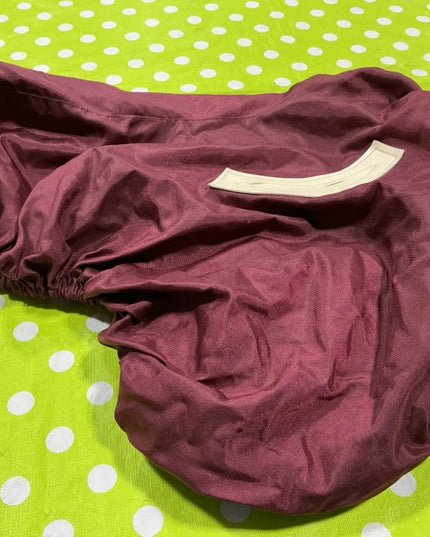 English Saddle Cover Maroon.