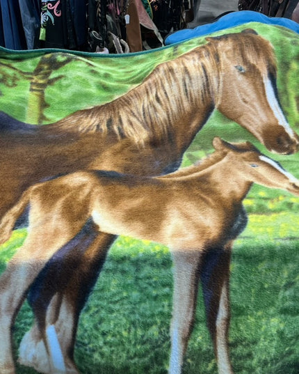Blanket Horses Green