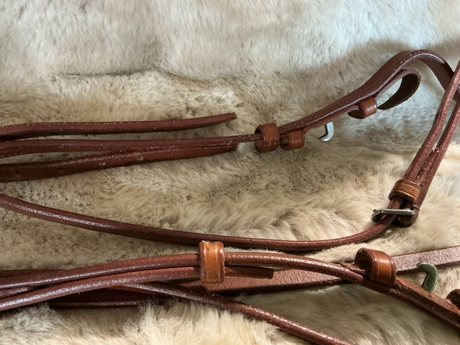 English Bridle & Reins Med Brown