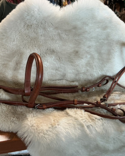 English Bridle & Reins Med Brown