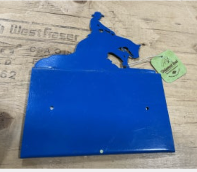 Metal Stall Signs Blue 