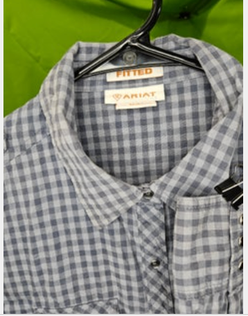 Western Shirt Ariat Dark& Light Grey M