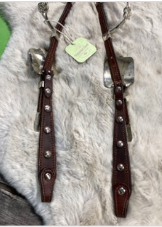 Western Headstall 2 ear  Silver Plated