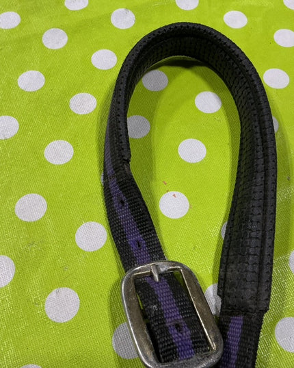 Halter Nylon Purple/Black Horse Size