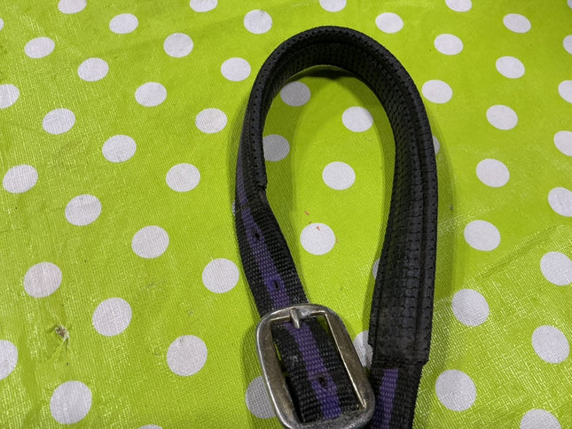 Halter Nylon Purple/Black Horse Size