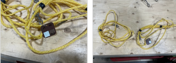Rope yellow can be used as training side reins