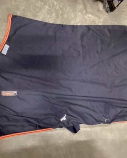 Stable Blankets BlueOrangeTrimLoveson84"