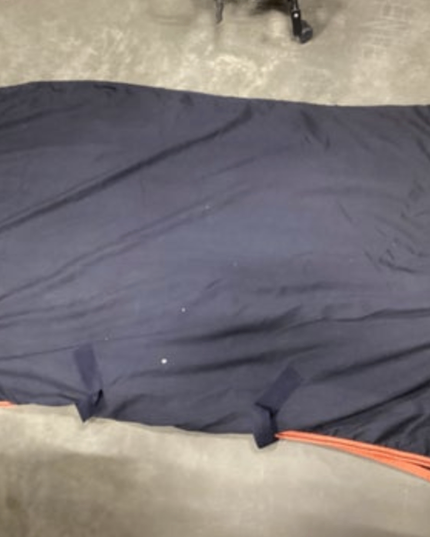 Stable Blankets BlueOrangeTrimLoveson84"