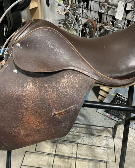 English Saddle All Purpose  17.5" Brown