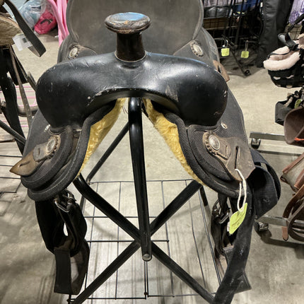 Western Synthetic Saddle 18" Black