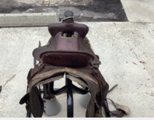 Western Saddle With Bags S14.5" G8"