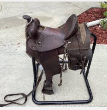 Western Saddle With Bags S14.5" G8"
