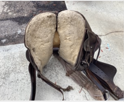 Western Saddle With Bags S14.5" G8"