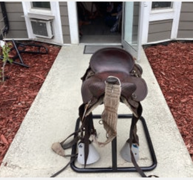 Western Saddle With Bags S14.5" G8"