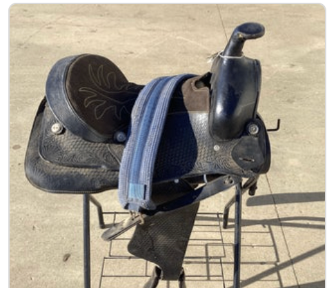 Western Saddle 16" G7" Black