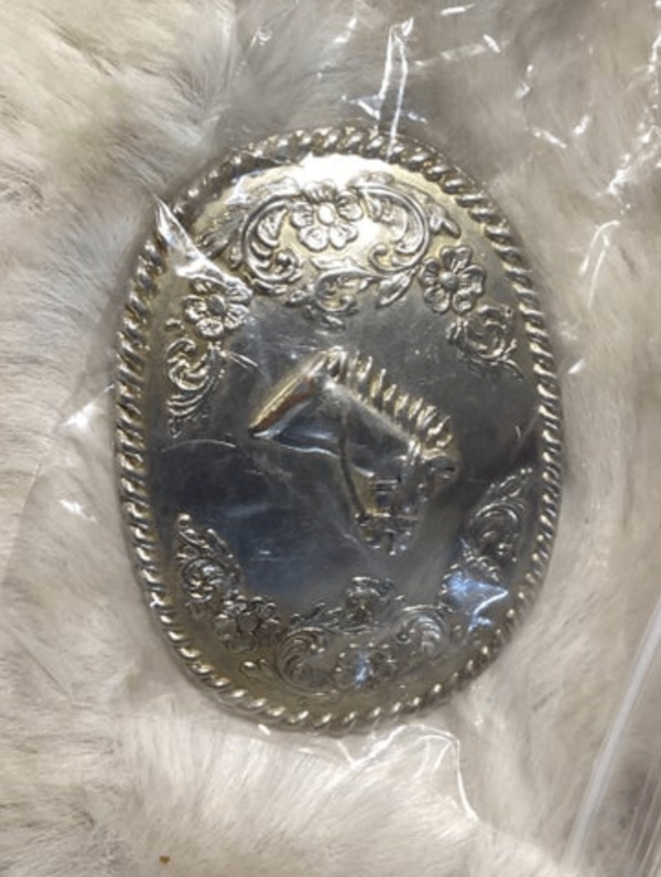 Belt Buckle – Silverhorse 24K Gold Plated, Smaller | Used, Very Good