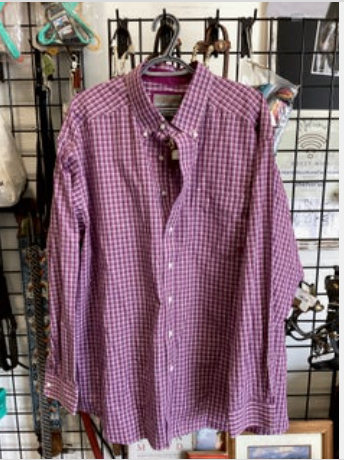 Western Shirts Ariat Pro Series XXLPurple/WhiteWrinkleFree