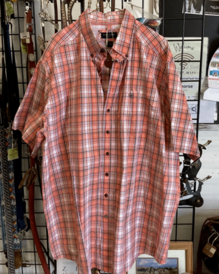 Western Shirts Ariat Pro SeriesXXLTOrange/WhiteShort