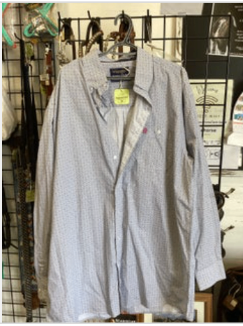 Western Shirt Wrangler George Straight BLK/Pink3X