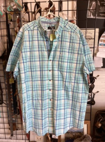 Western Shirts Ariat Pro Series XXLTBlue/WhiteYellowShort