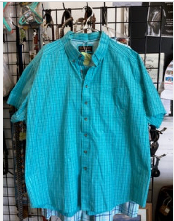 Western Shirts Ariat Pro Series XXLTeal/whiteshort