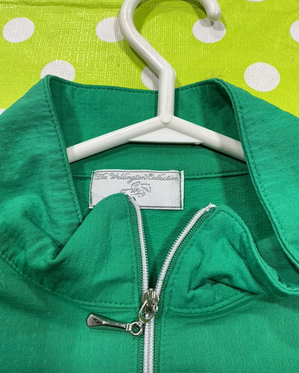Shirt English Wellington Medium Green Mesh Sleeves