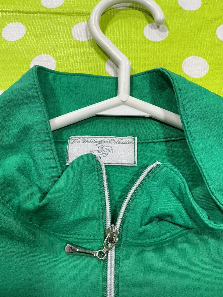 Shirt English Wellington Medium Green Mesh Sleeves